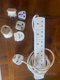 Multipresa Ciabatta e Adattatori UK Inghilterra