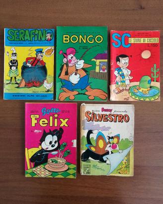 Fumettti Silvestro, Felix, Bongo ed altri
