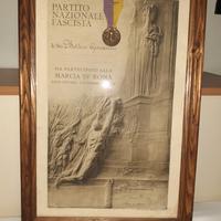 Attestato originale Marcia su Roma