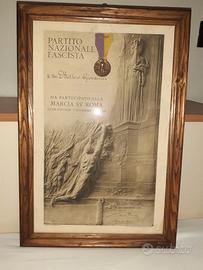 Attestato originale Marcia su Roma