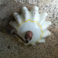 lampadario vintage in ceramica