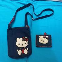 lotto borsetta e portafoglio hello kitty