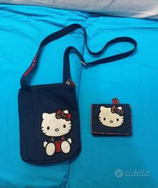 lotto borsetta e portafoglio hello kitty