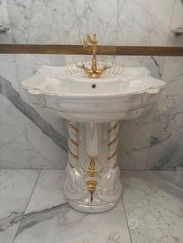Sanitari stile barocco dorati