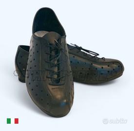 Scarpe ciclismo vintage eroica fatte a mano