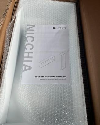 Nicchia da bagno mai utilizzata