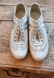 Sneakers donna Geox, beige, indossate pochissimo