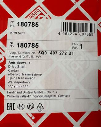 Semiasse vw,audi,seat,skoda