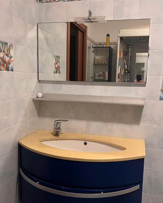 Set bagno mobile lavabo+specchiera+luci+colonna