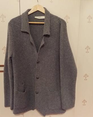 Maglione lana lungo con bottoni