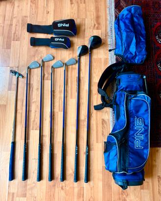 Sacca da Golf Ping Blu Completa e Carrello