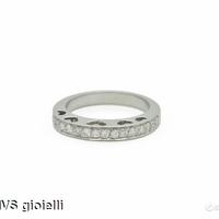 Anello riviere in oro bianco diamanti ct 0,43