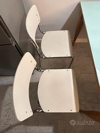 Thonet. Quattro sedie S43 bianco faggio