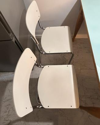 Thonet. Quattro sedie S43 bianco faggio