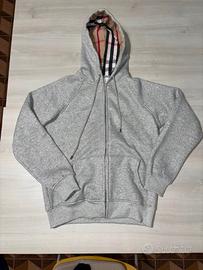 Felpa zip grigia 