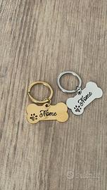 Medagliette personalizzate a forma di osso
