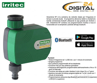 Programmatore Irrigazione Bluetooth Timer a Batter