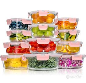 Set 12 Contenitori in Vetro per Alimenti (NUOVO)