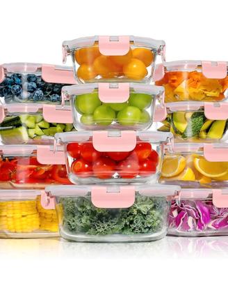 Set 12 Contenitori in Vetro per Alimenti (NUOVO)
