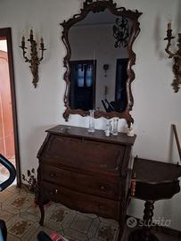 mobile con scrittoio e specchio 