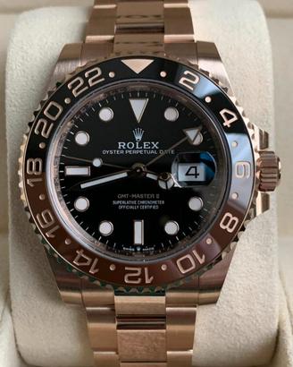 Rolex GMT Master II Rootbeer  oro rosa