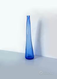 Vaso vetro di Murano blu