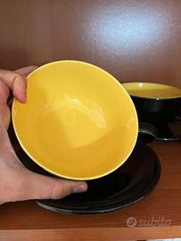 Servizio 6 coppe con piatto