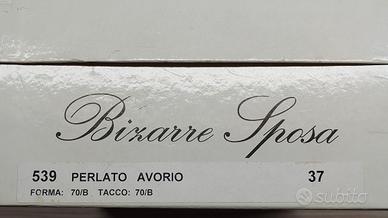 Scarpe Bizarre Sposa - Bianco Avorio - Misura 37