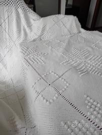 copriletto cotone lavorato a mano