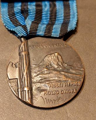 medaglia A.O.I.  1936 con gladio.