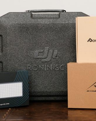 Set Video: Gimbal + Monitor + Faretto luce