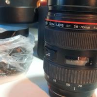 Zoom canon 28-70 mm f/2.8 L più corpo canon d50