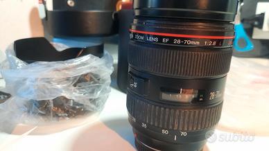 Zoom canon 28-70 mm f/2.8 L più corpo canon d50
