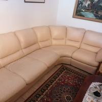 Divano angolare in pelle 7 posti 3,40X2,20 