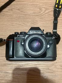 NIkon F301 con 50 mm 1.8 e