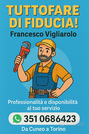 Muratore imbianchino idraulico pulizie