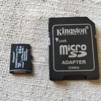 Micro SD + adattatore Kingston 64 GB 