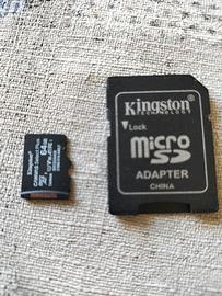 Micro SD + adattatore Kingston 64 GB 