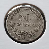 50 centesimi valore 1863 m