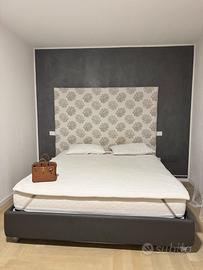 LETTO KING SIZE 180x200 ARTIGIANALE CON CONTENITOR