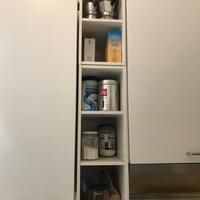 2 pensili cucina a giorno bianchi