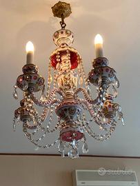 Lampadario in cristallo di Boemia