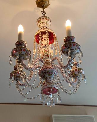Lampadario in cristallo di Boemia