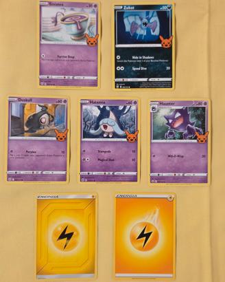 Set Carte Pokémon TCG – Haunter, Zubat e altri 👻