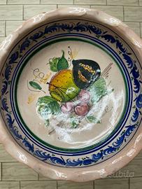 Alzata in ceramica artistica di Deruta