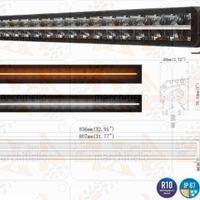 Barra Led luce da lavoro, combo, striscia LED Bian