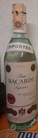 bottiglia vintage rum bacardi da collezione 