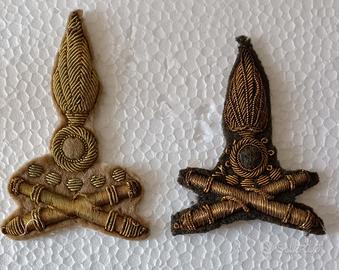 Artiglieria pesante: fregi da berretto 