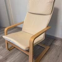 Poltrona oscillante a chaise longue, sedia ikea