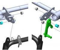 K01 Push&Block antifurto cavalletto Kymco Agility 